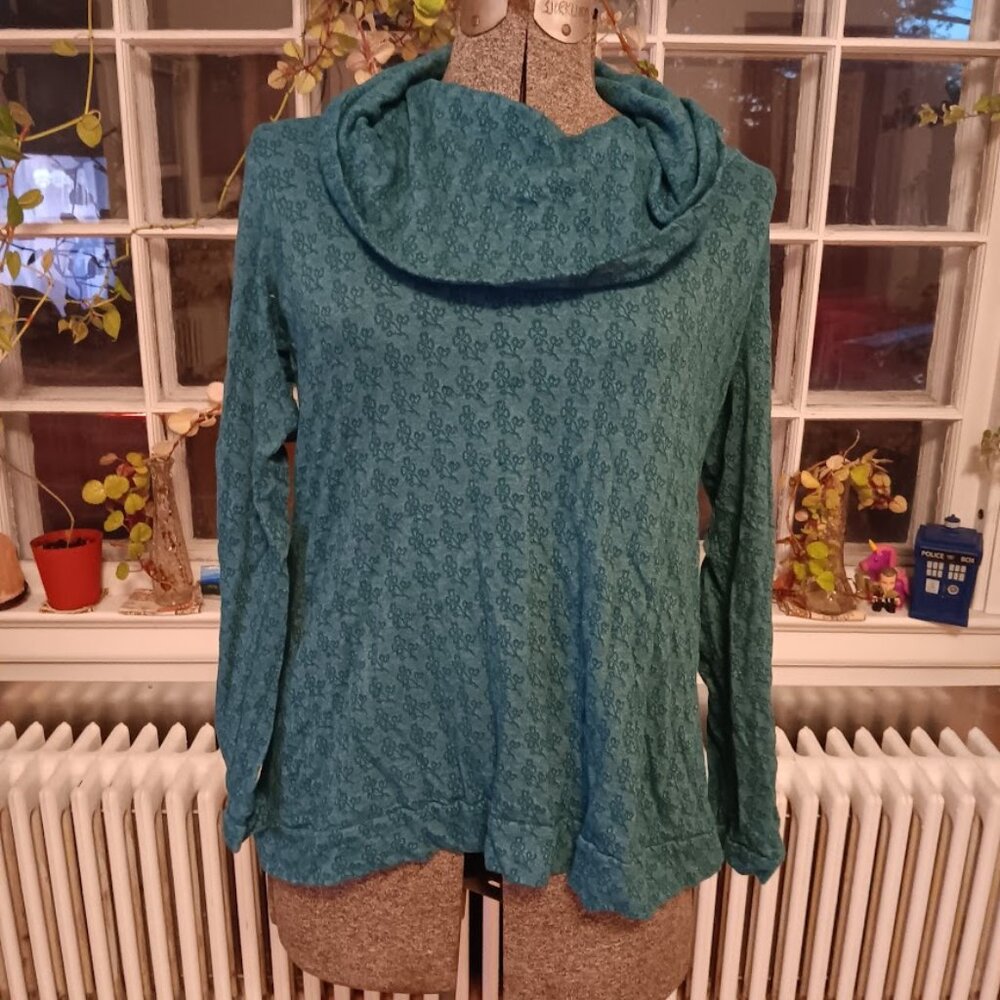 April Cornell Light Sweater Cowl Neck Top